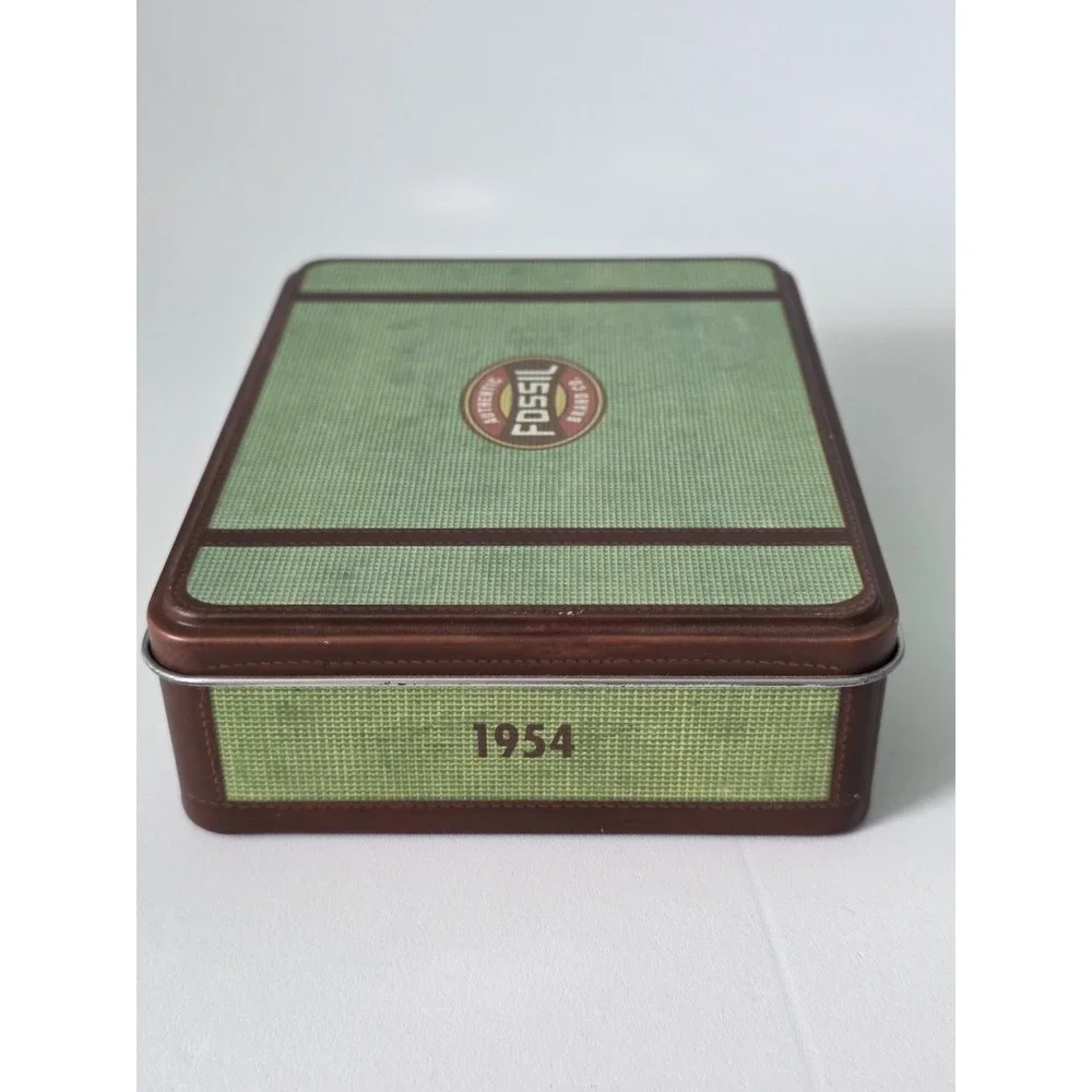 Fossil Silver Wine Accessory Kit Tin Corkscrew Stopper Charm Cork Opener Vintage